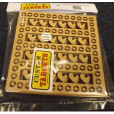 6pack Fairground Squirrel  Shoot REACTIVE TARGET INSERTS for 17cm Pellet Catchers