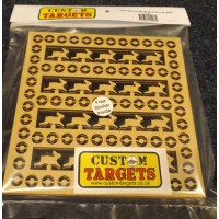 6pack Fairground Rabbit  Shoot REACTIVE TARGET INSERTS for 17cm Pellet Catchers