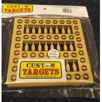 6 pack Fairground Bottle Shoot   REACTIVE TARGET INSERTS for 14cm Pellet Catchers