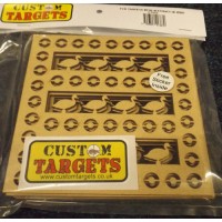 6 PACK   'FAIRGROUND DUCK SHOOT' REACTIVE PELLET CATCHER INSERTS - to fit 14cm Pellet Catchers.