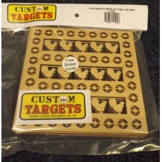 6 pack Fairground  Squirrel Shoot   REACTIVE TARGET INSERTS for 14cm Pellet Catchers