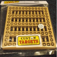 Fairground Bottle Shoot  6PACK REACTIVE TARGET INSERTS for 17cm Pellet Catcher