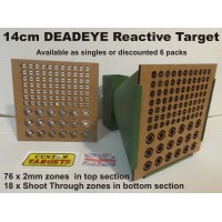 DEADEYE 14cm Reactive Airgun Target  6 PACK