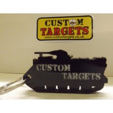 Custom Targets Black Tank Keyring
