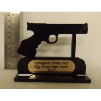 PISTOL TROPHY Shooting Award with FREE Engraving