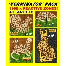VERMINATOR PACK  (40 Reactive Targets - 1990 shoot away zones) 